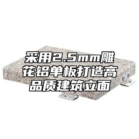 采用2.5mm雕花铝单板打造高品质建筑立面