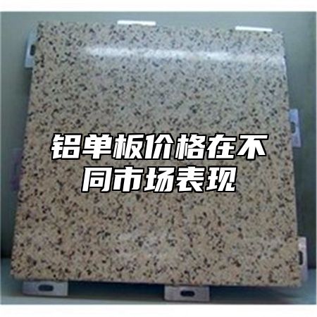 铝单板价格在不同市场表现