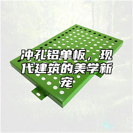 冲孔铝单板，现代建筑的美学新宠