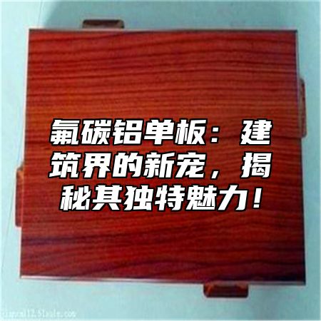 氟碳铝单板：建筑界的新宠，揭秘其独特魅力！