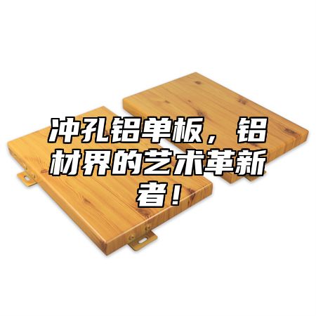 冲孔铝单板，铝材界的艺术革新者！