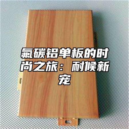氟碳铝单板的时尚之旅：耐候新宠