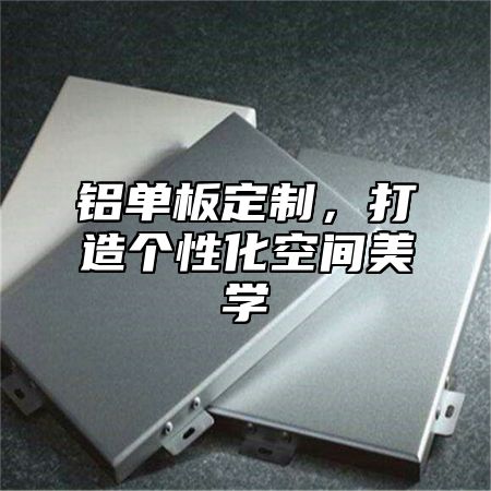 铝单板定制，打造个性化空间美学