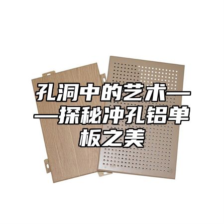 孔洞中的艺术——探秘冲孔铝单板之美