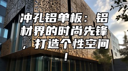 冲孔铝单板：铝材界的时尚先锋，打造个性空间！