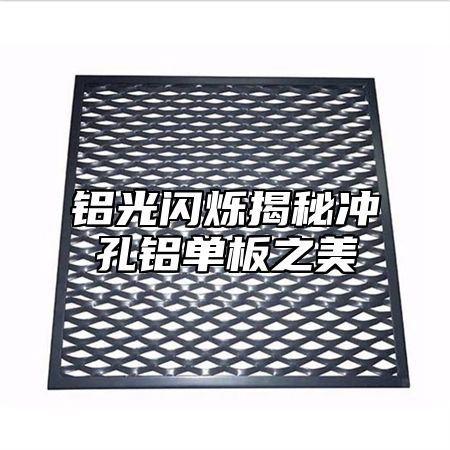 铝光闪烁揭秘冲孔铝单板之美