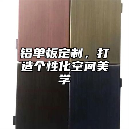 铝单板定制，打造个性化空间美学