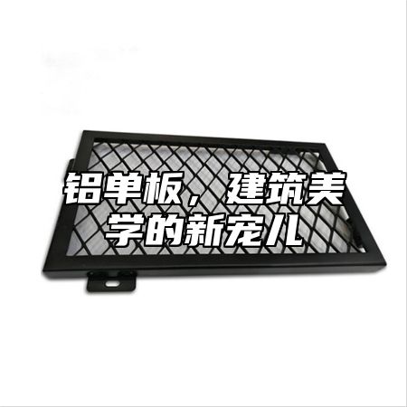 铝单板，建筑美学的新宠儿