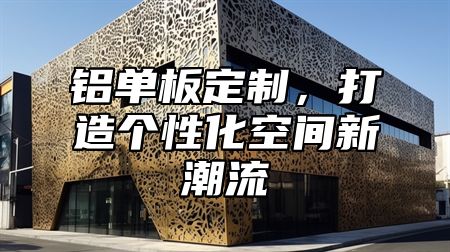 铝单板定制，打造个性化空间新潮流