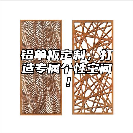 铝单板定制，打造专属个性空间！