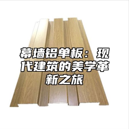 幕墙铝单板：现代建筑的美学革新之旅